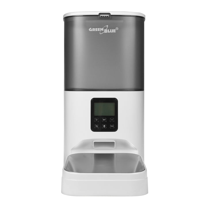 GreenBlue automatischer Wasserspender für Haustiere, 3L, USB 5V1A, GB392 + GreenBlue automatischer Futterspender / Futterautomat für Haustiere, 6L, USB 5V1A, GB393