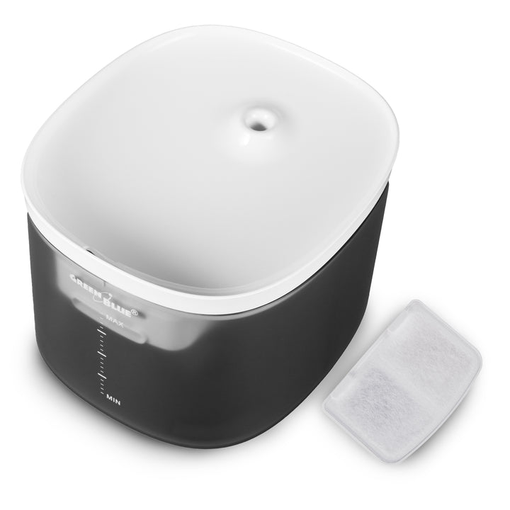 GreenBlue automatischer Wasserspender / Haustiertränke, 3L, USB 5V1A, GB392 + GreenBlue Hunde-/Katzenhygienematten, Trainingpads, 60x40cm, 50 Stück, GB495