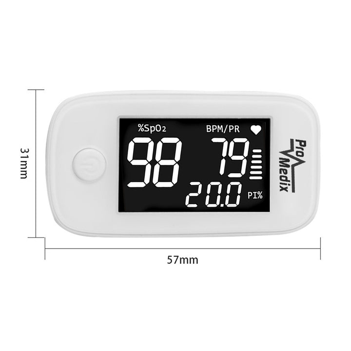 Promedix PR-870 1,5" HD LED medizinisches Pulsoximeter + Promedix PR-960 berührungsloses medizinisches Infrarot-Thermometer
