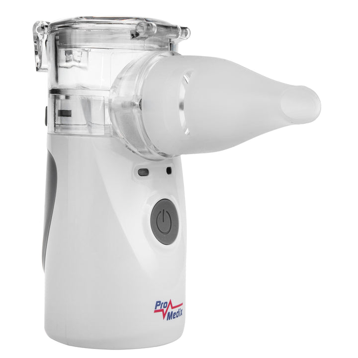 Promedix Tragbarer Inhalator, Set mit Masken, PR-835 + 20x Medizinische Masken CE EN 14683:2019 - Kit - blaue Farbe 2x10 Stück Promedix PR-280 BFE>98%