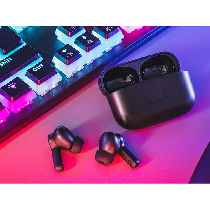 A4TECH Drahtlose Kopfhörer, Bluetooth 5.0, BLOODY TWS M30 Schwarz