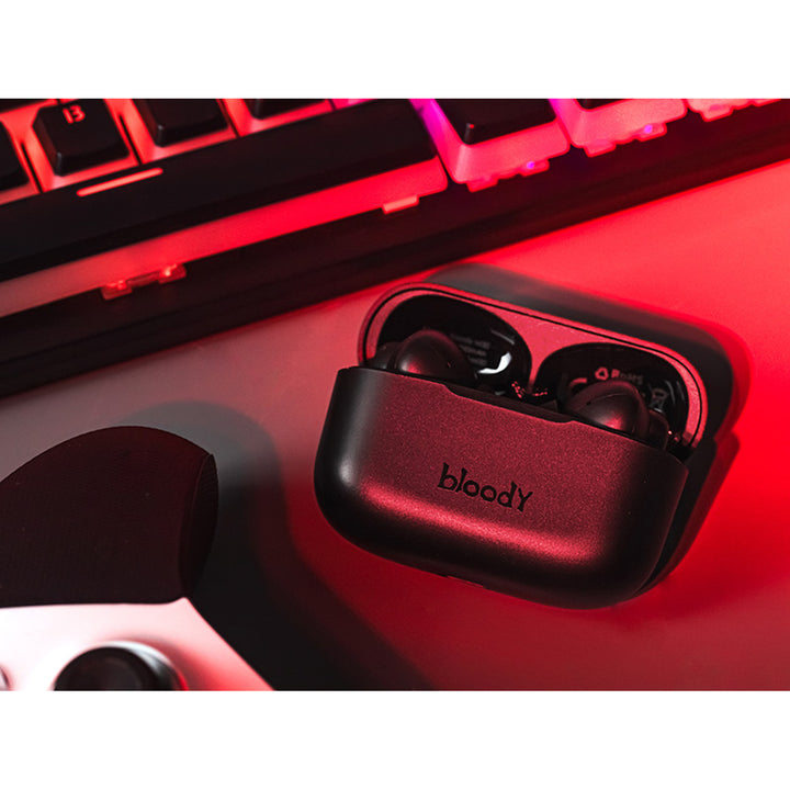 A4TECH Drahtlose Kopfhörer, Bluetooth 5.0, BLOODY TWS M30 Schwarz