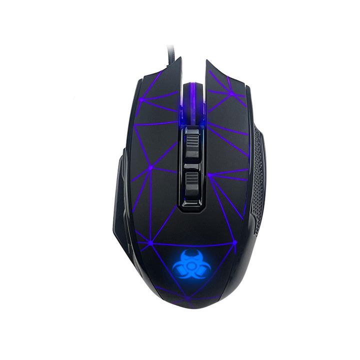 Tracer Gaming-Maus mit RGB-Hintergrundbeleuchtung, 7200 DPI, Space