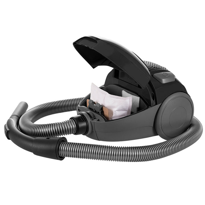 Lafe Staubsauger mit Beutel, dreifaches Filtersystem, 800W, schwarz, Compact S