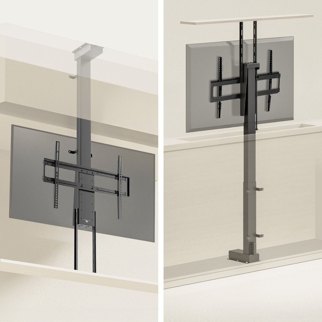 Elektrischer Decken- und Bodengriff, ausziehbar, 43''-88''', VESA 600x400, max. 60kg, 100-240V AC,50/60Hz
