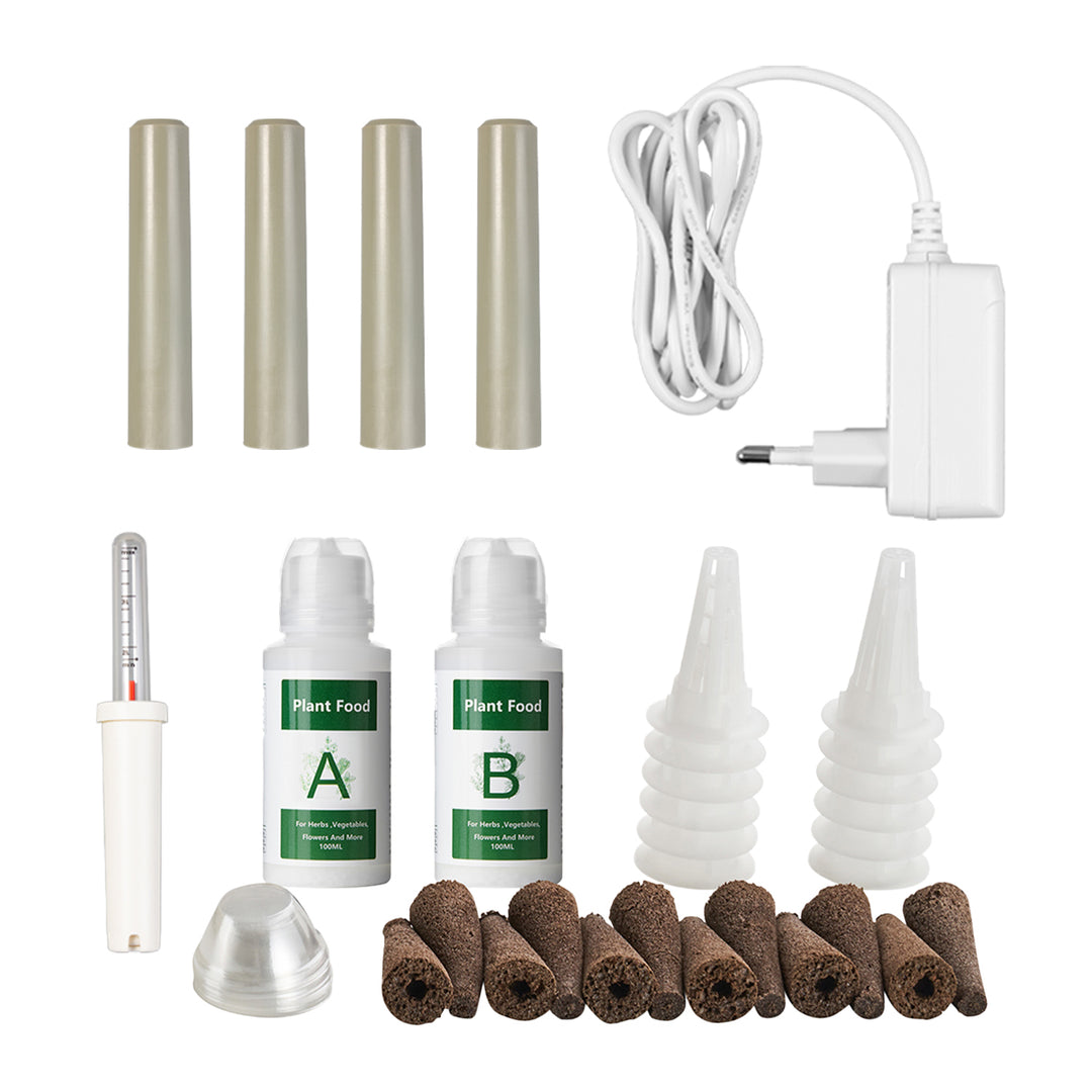 Intelligentes System für den Innenanbau von Pflanzen GreenBlue SMART-Blumentopf, Fassungsvermögen 4 l, für 12 Pflanzen, Vollspektrum-LEDs, GB133