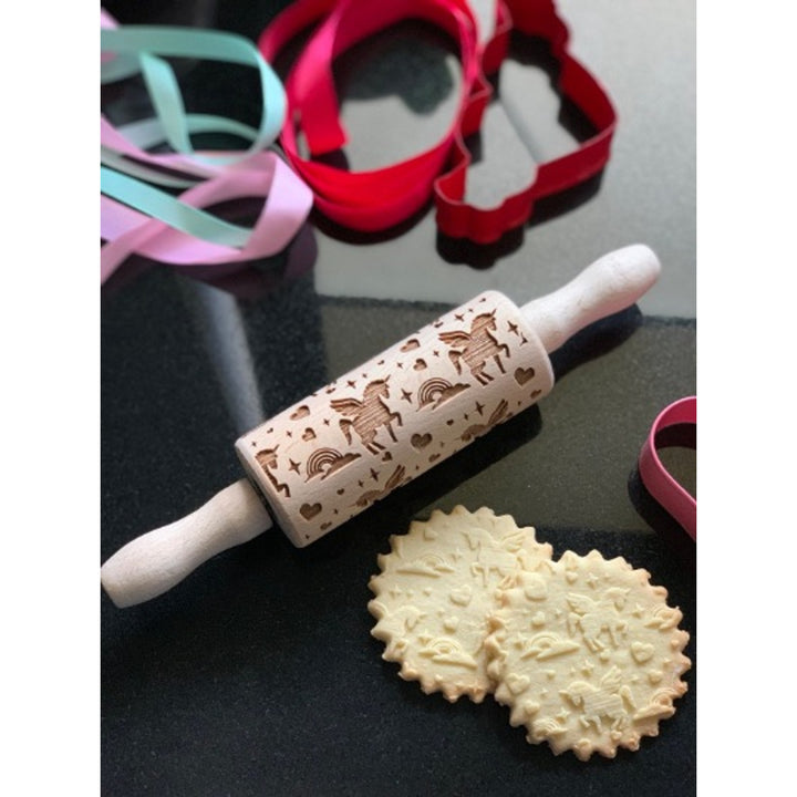 Goody Woody Tortenheber mit Gravur, 23,5 cm, Buchenholz, Einhorn-Design