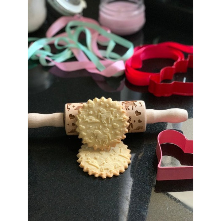 Goody Woody Tortenheber mit Gravur, 23,5 cm, Buchenholz, Einhorn-Design
