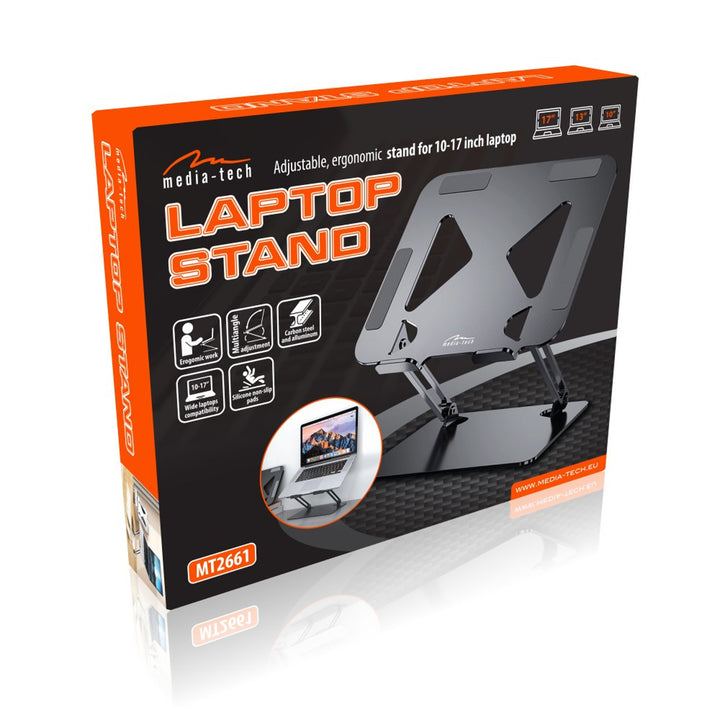 Verstellbarer, ergonomischer Laptop-Ständer 10-17 Zoll LAPTOP STAND Media-Tech MT2661