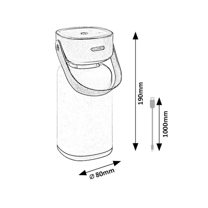 Rabalux dekorative Lampe, außen, IP44, 3W, grün, Funes