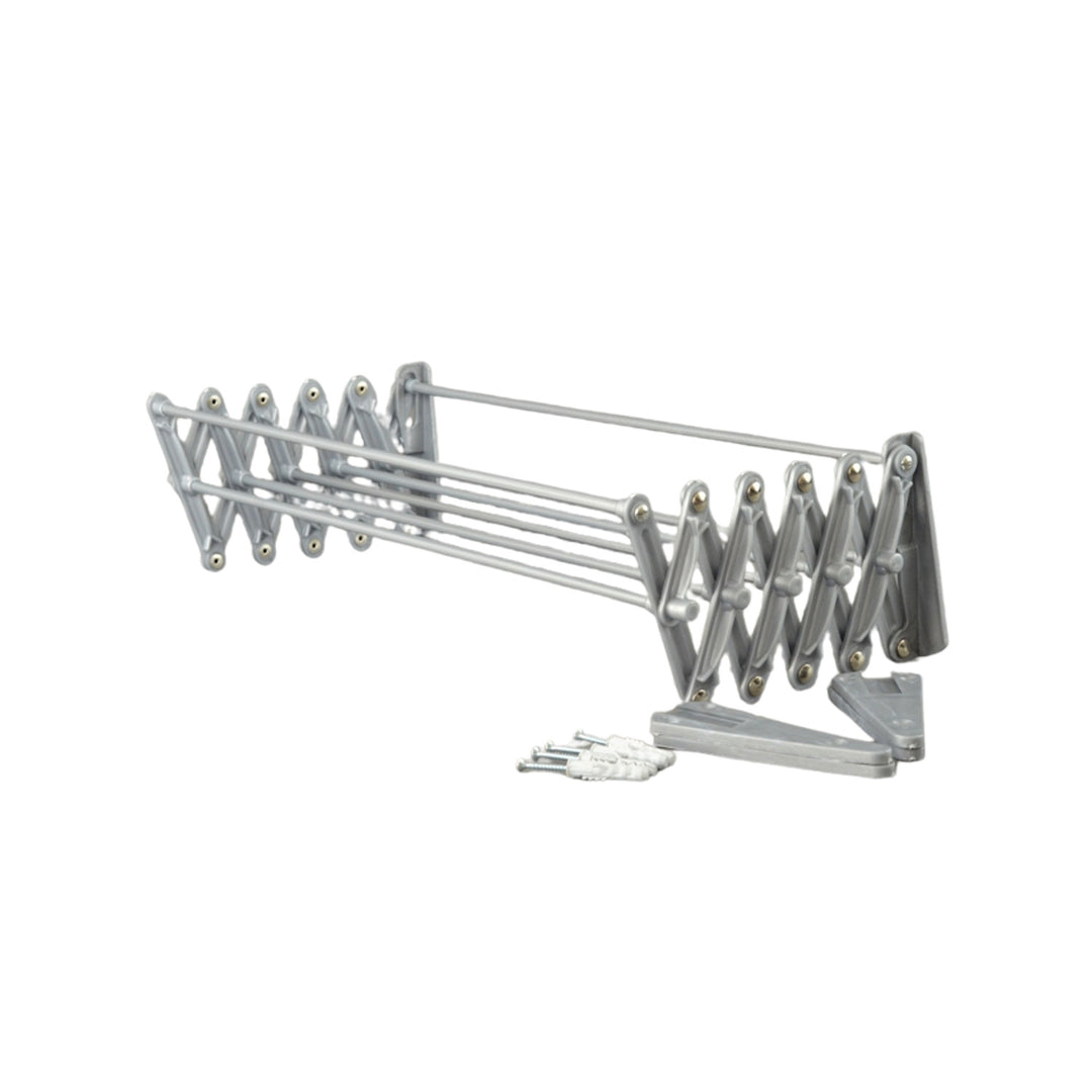 ABJ Wäschetrockner, wandmontiert, klappbar, grau, 100 cm