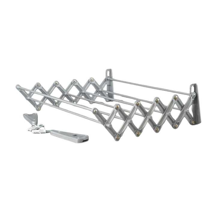 ABJ Wäschetrockner, wandmontiert, klappbar, grau, 100 cm