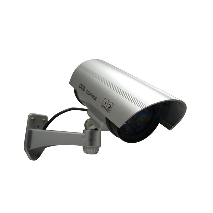 Kamera-Attrappe mit blinkender LED IR1100 S IR outdoor, silber, 4 Stück
