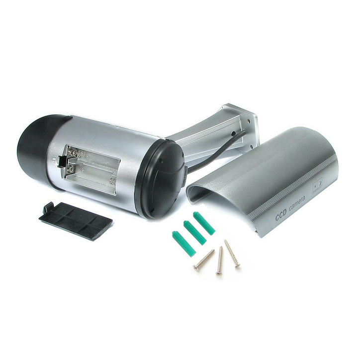 Kamera-Attrappe mit blinkender LED IR1100 S IR outdoor, silber, 4 Stück