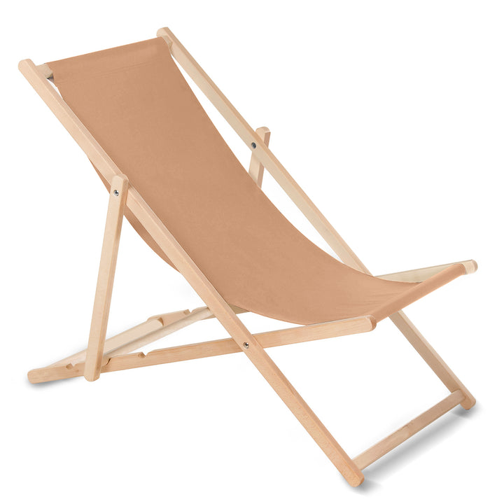 GreenBlue GB183 cappuccino Liegestuhl aus Buchenholz, 4 Stück