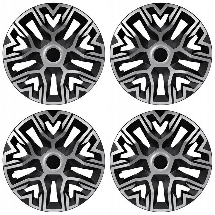 Universal Radkappen 16'' NRM The Best Bicolor silber/schwarz 4 Stück