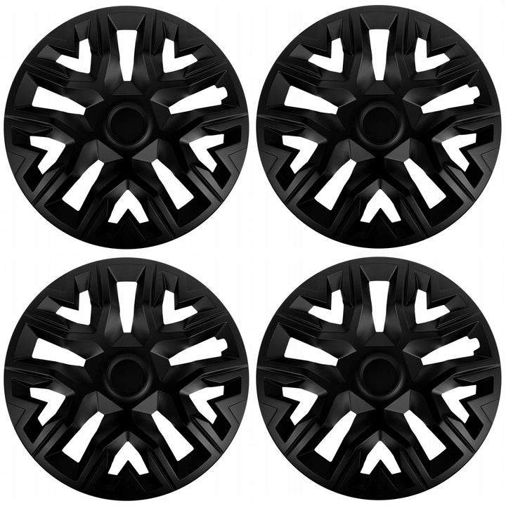 NRM The Best 16'' Universal Radkappen mattschwarz 4 Stück