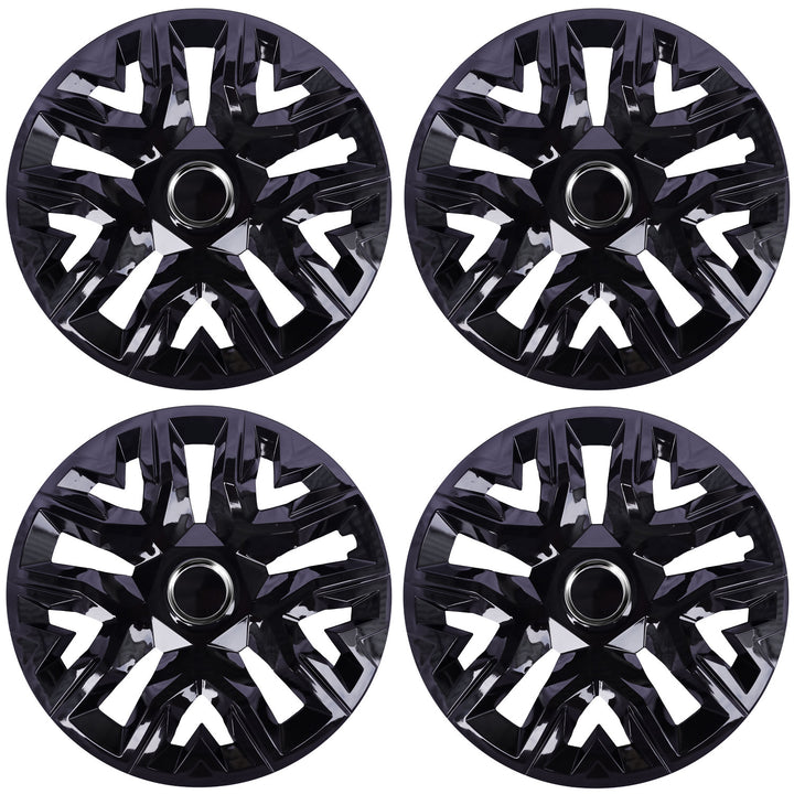 Universal Radkappen 14'' NRM Perfecto schwarz lackiert 4 Stück