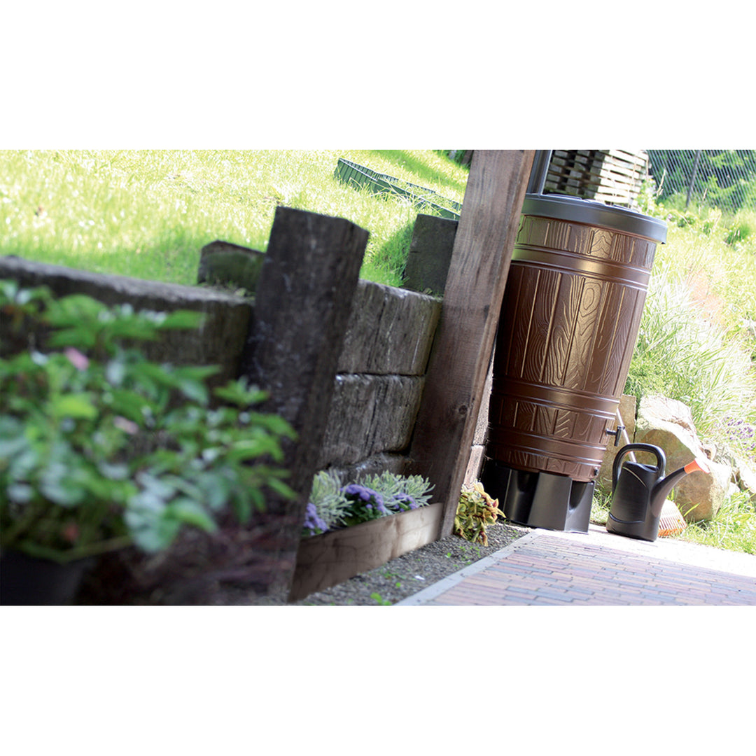 Regenwasserbehälter, Fassungsvermögen: 265 Liter, braun, Woodcan
