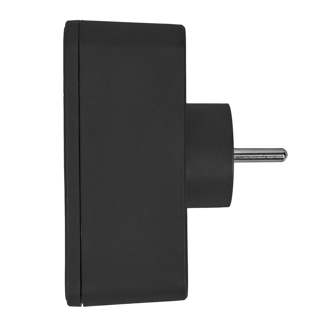 Maclean Stromsteckdose x2 + 4xUSB, Verteiler mit 2 Steckdosen, 2xUSB A, 2xUSB C PD 20W, 1x16A + 1x6A, MCE249 F/B