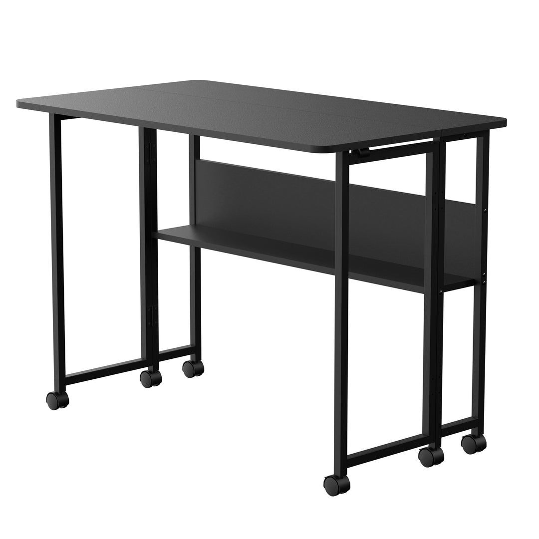 Maclean Klapptisch, schwarz, mobil, Platte 100x58cm, max. 50kg, MC-126 B