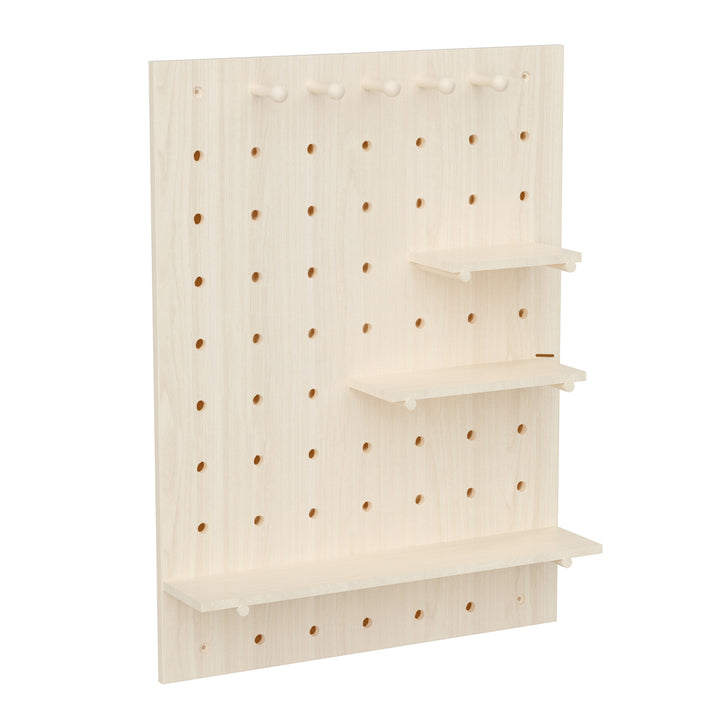 Holz-Organizer-Tafel Maclean, Farbe helles Holz, 60 x 80 cm, max. 20 kg, MC-131 WD