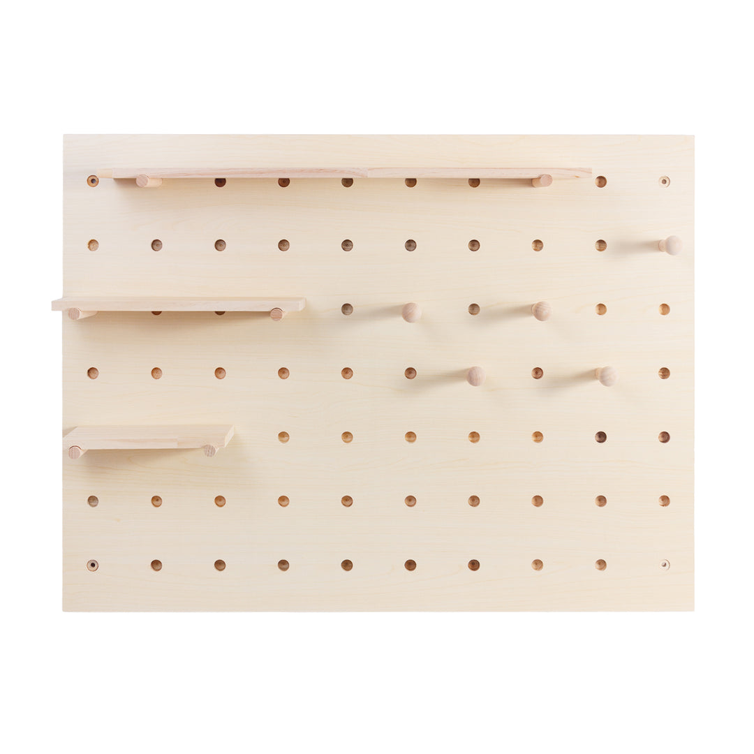 Holz-Organizer-Tafel Maclean, Farbe helles Holz, 60 x 80 cm, max. 20 kg, MC-131 WD