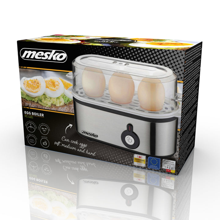 Mesko MS 4485 Eierkocher für 1-3 Eier, 350W, Vorstecher, UK-Stecker