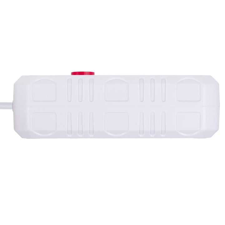 Maclean Steckdosenleiste, Verlängerungskabel 2 Steckdosen + 3xUSB, 110-240V AC 50/60Hz, 2,1A max 2500W, 3 m, weiß, MCE388 W