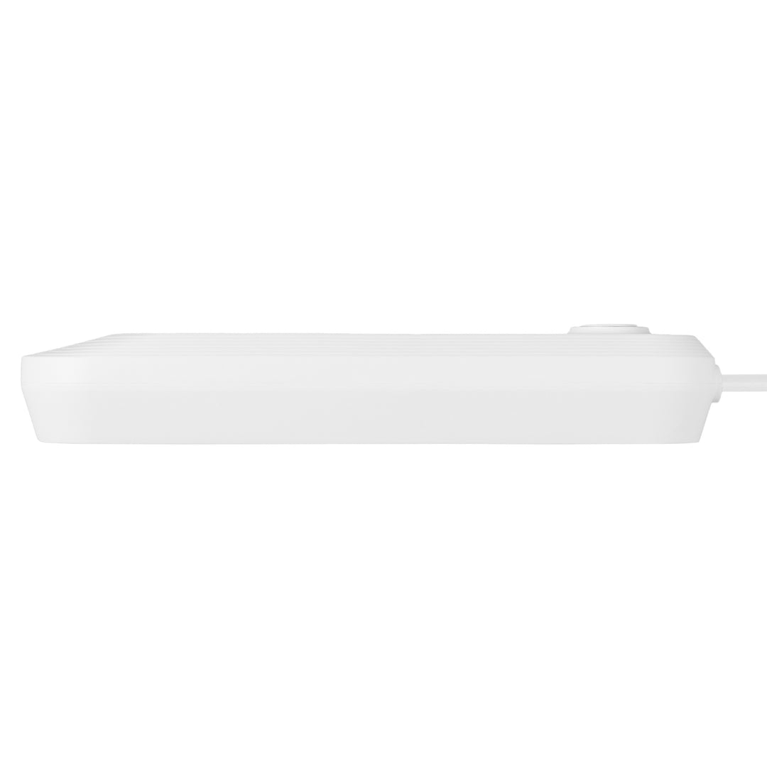 Maclean Steckdosenleiste, 3-Steckdosen-Verlängerungskabel + 3xUSB, 110-240V AC 50/60Hz, 2,1A max 2500W, 1,5m, weiß, MCE394 W