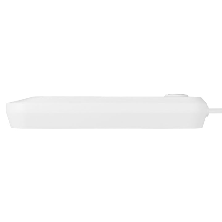 Maclean Steckdosenleiste, 3-Steckdosen-Verlängerungskabel + 3xUSB, 110-240V AC 50/60Hz, 2,1A max 2500W, 1,5m, weiß, MCE394 W