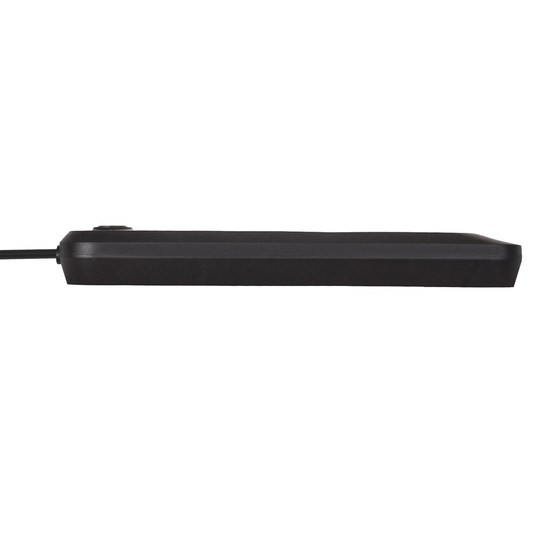 Maclean Steckdosenleiste, 5 Steckdosen-Verlängerungskabel + 3xUSB, 110-240V AC 50/60Hz, 2,1A max 2500W, 1,5m, schwarz, MCE395 B