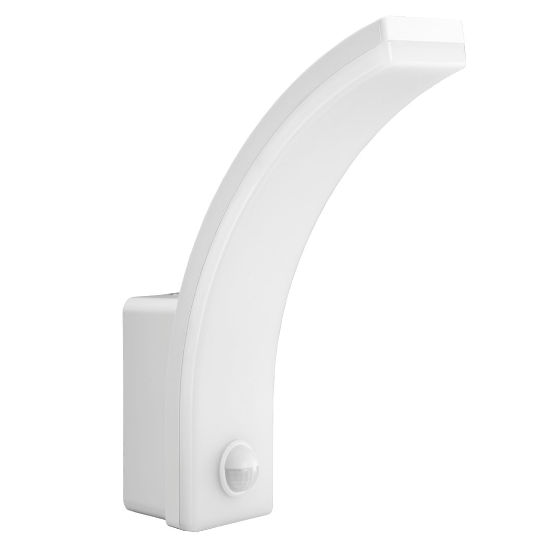 Maclean Bewegungsmelder LED-Lampe, PIR-Bewegungsmelder, weiß, 20W, IP65, 2000lm, neutralweiß (4000K) MCE512 W, 2 Stück