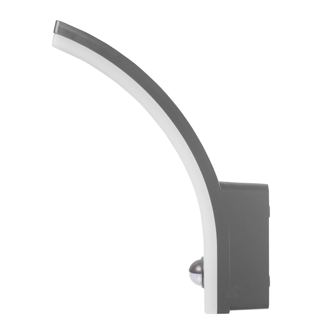 Maclean Bewegungsmelder LED-Lampe, PIR-Bewegungsmelder, grau, 20W, IP65, 2000lm, neutralweiß (4000K) MCE512 GR, 2 Stück
