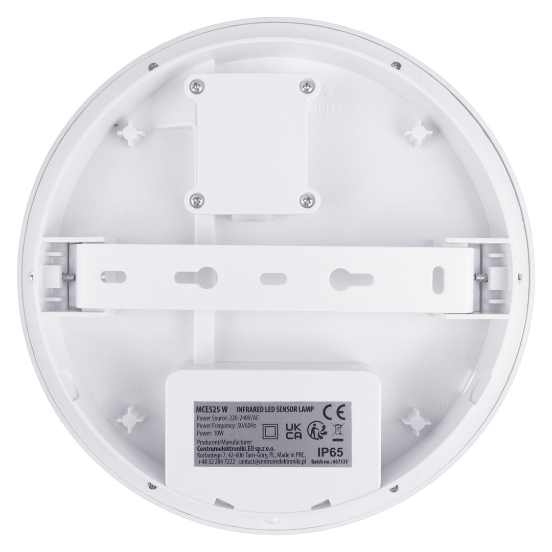 LED-Lampe mit Bewegungssensor Maclean, PIR-Sensor, Farbe Weiß, 10 W, IP65, 1000 lm, neutrale Farbe, MCE525 W