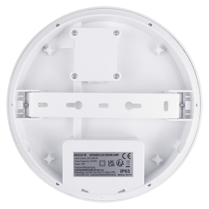 LED-Lampe mit Bewegungssensor Maclean, PIR-Sensor, Farbe Weiß, 10 W, IP65, 1000 lm, neutrale Farbe, MCE525 W