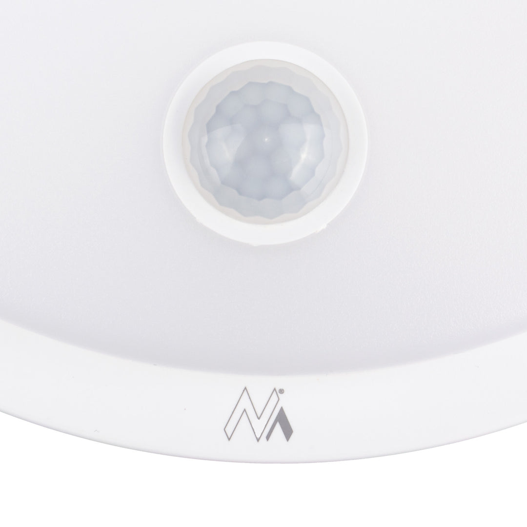 LED-Lampe mit Bewegungssensor Maclean, PIR-Sensor, Farbe Weiß, 10 W, IP65, 1000 lm, neutrale Farbe, MCE525 W