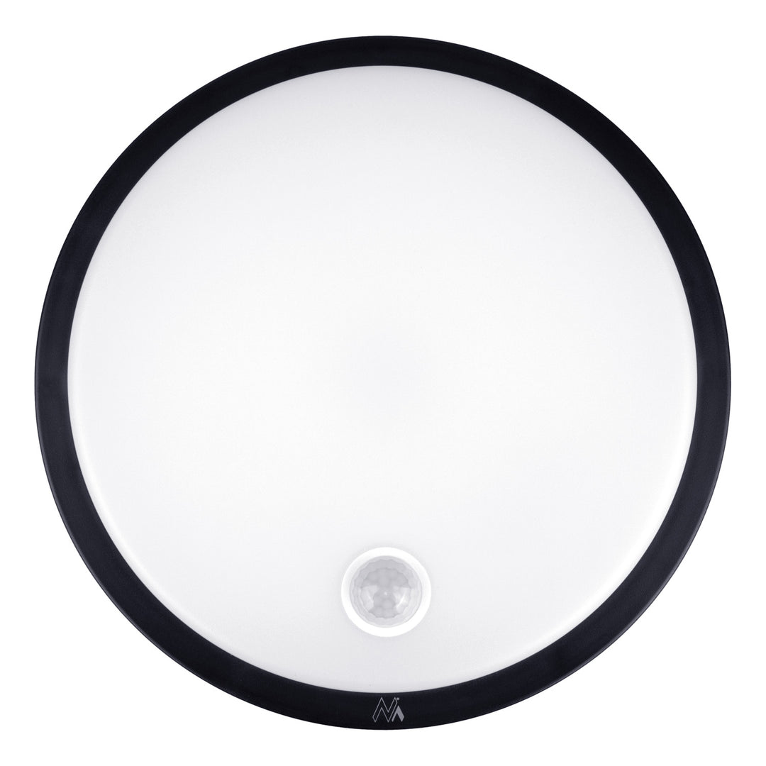 LED-Lampe mit Bewegungssensor Maclean, PIR-Sensor, Farbe Schwarz, 10 W, IP65, 1000 lm, neutrale Farbe, MCE525 B