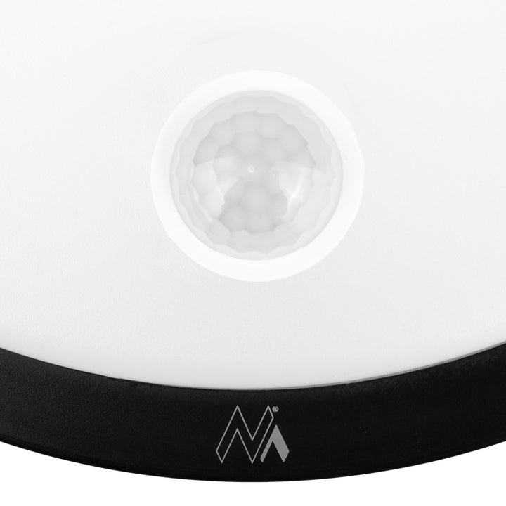 LED-Lampe mit Bewegungssensor Maclean, PIR-Sensor, Farbe Schwarz, 10 W, IP65, 1000 lm, neutrale Farbe, MCE525 B