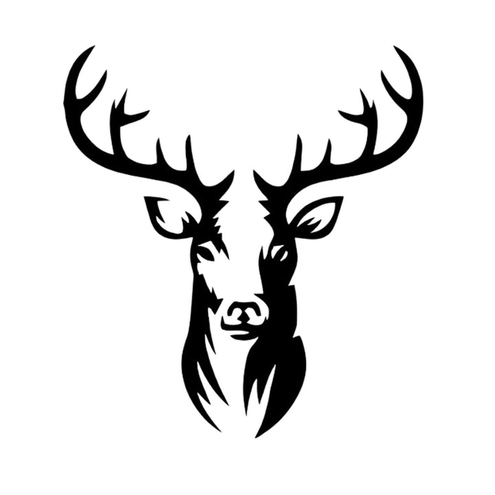Durchbrochenes Bild, 3D Wanddekoration, 3D Bild "Hirsch" 70x65cm schwarz