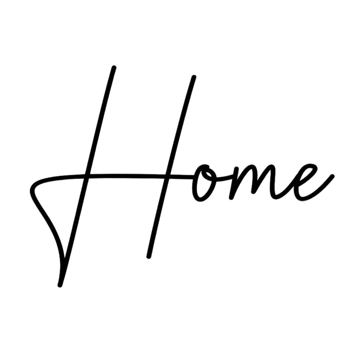 Durchbrochenes Bild, 3D Wanddekoration, 3D Bild "Home" 80x49cm schwarz