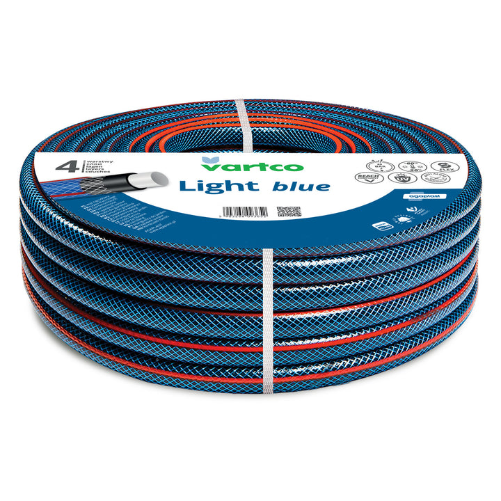 Vartco Light Blue 1/2" Gartenschlauch 100m 4-lagig 22 bar