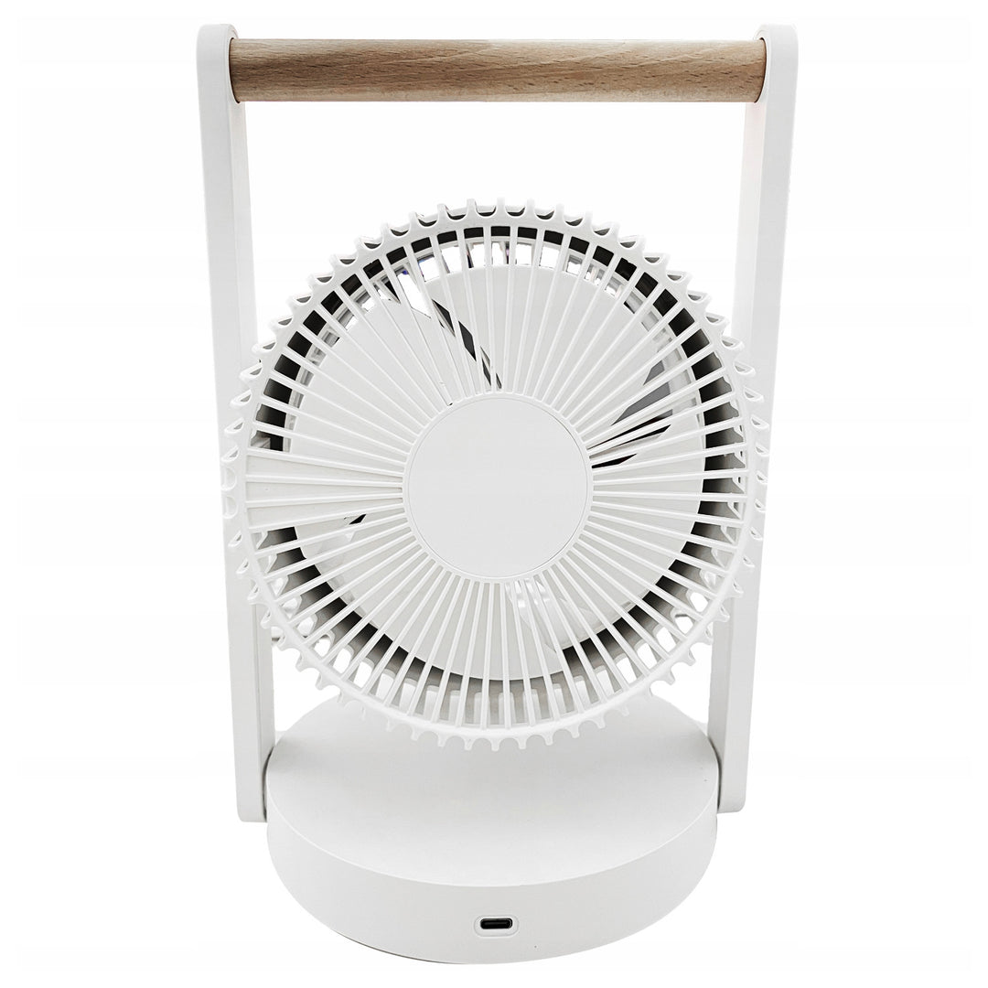 LTC kabelloser Tischventilator, Nachtlicht und LCD-Anzeige, 5 Geschwindigkeitsstufen, 3600 mAh Akku, LXWB17