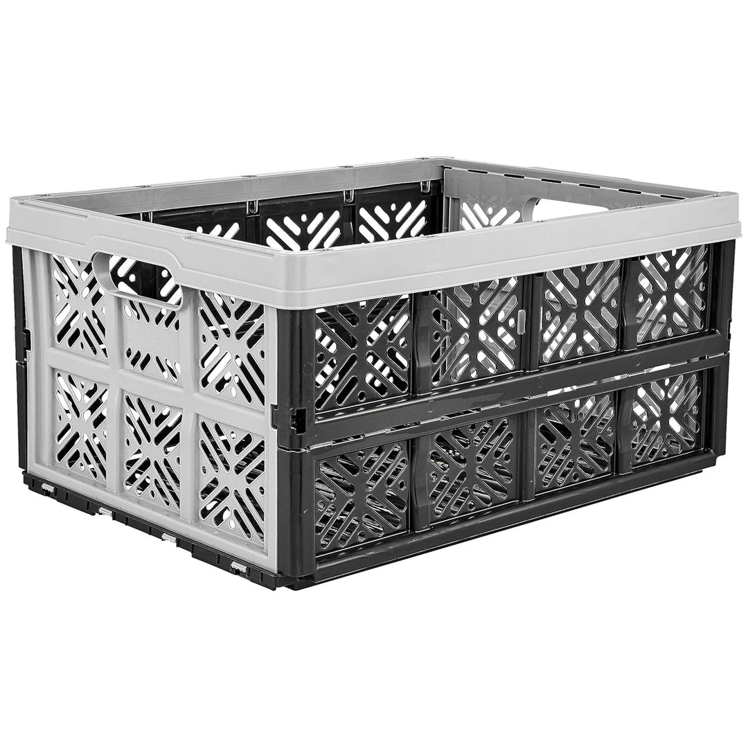 Keeeper Kunststoff-Klappkorb, 32L, grau-schwarz  Tragfähigkeit: 16 kg