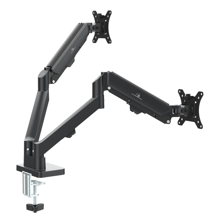 Halterung für 2 Maclean-Monitore, Gasfeder, 17"-32", 2-10kg, schwarz, MC-134