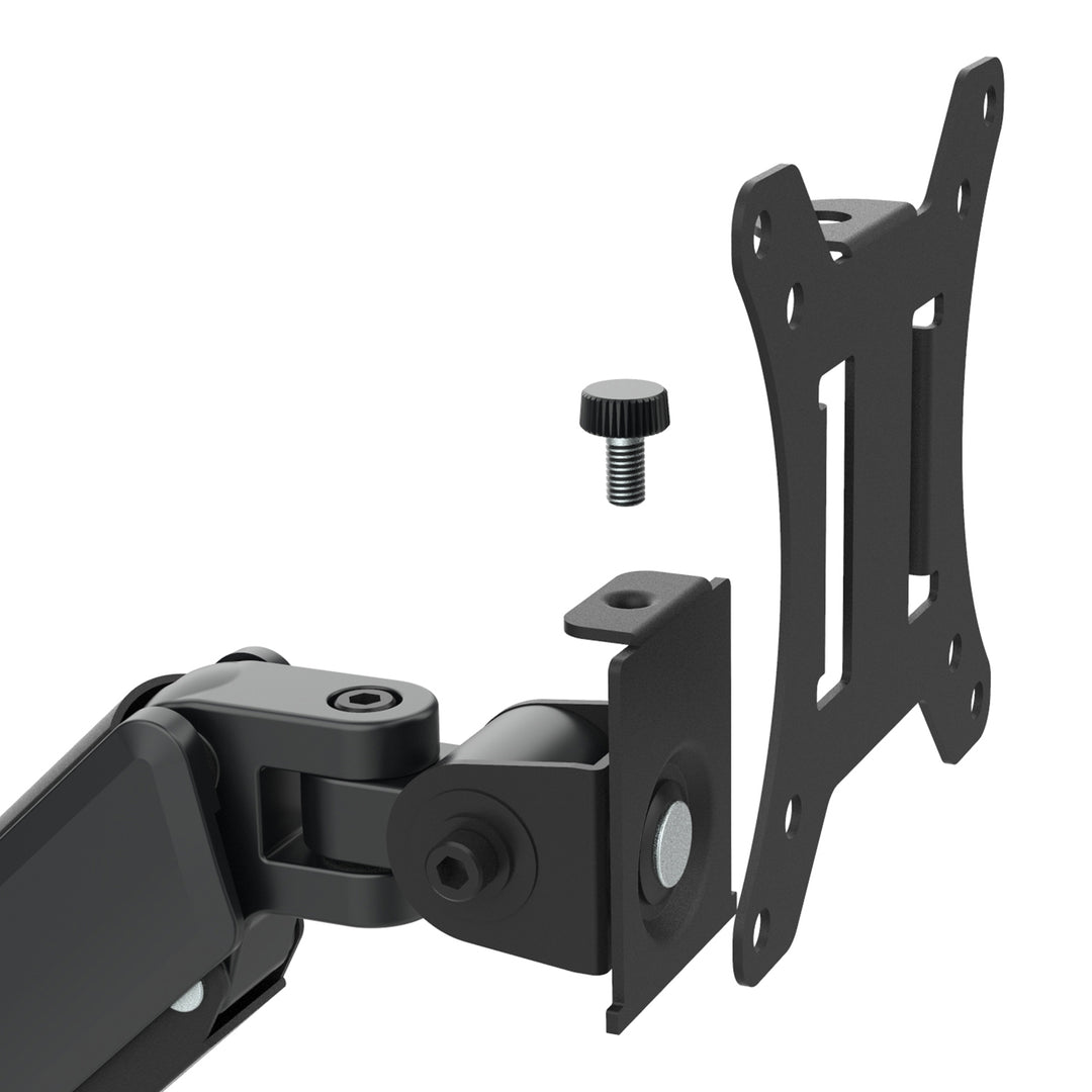Halterung für 2 Maclean-Monitore, Gasfeder, 17"-32", 2-10kg, schwarz, MC-134