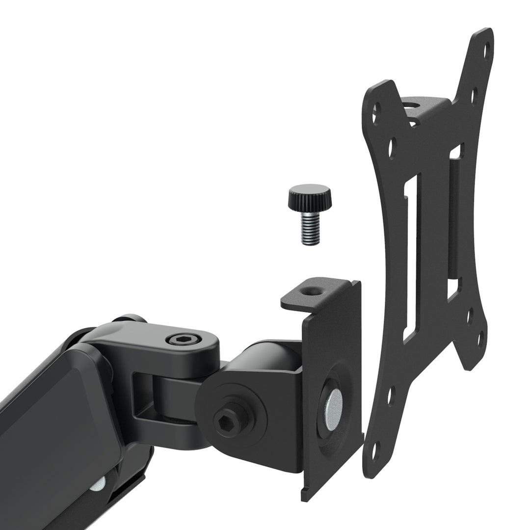 Halterung für 2 Maclean-Monitore, Gasfeder, 17"-32", 2-10kg, schwarz, MC-136