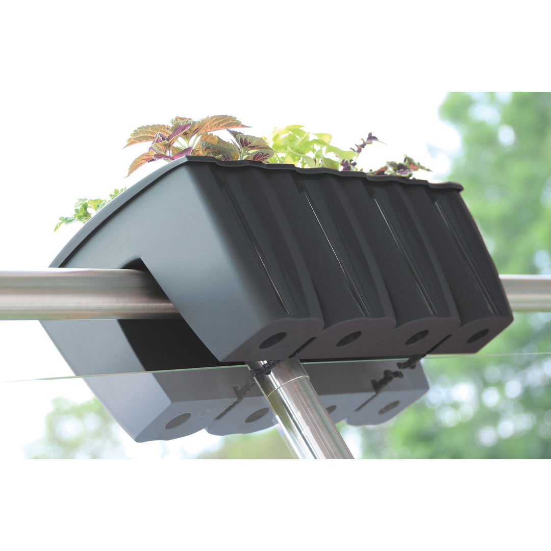 5x Balkonkasten Topf für Brüstung 58cm