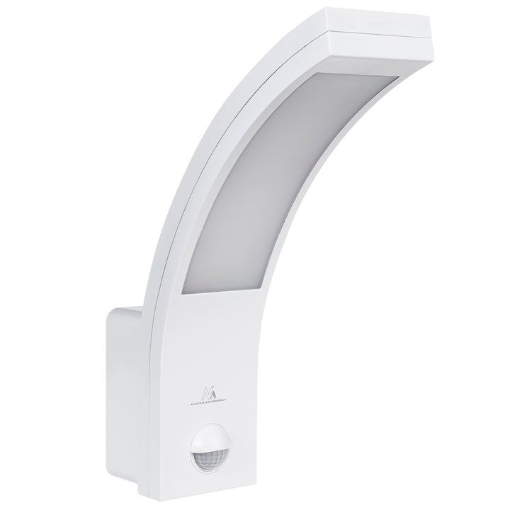 Maclean LED-Lampe mit Bewegungsmelder, PIR-Bewegungsmelder, weiß, 10W, IP54, 750lm, neutralweiß (4000K) MCE244 W