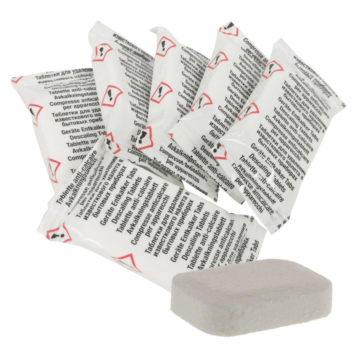 6 Tabletten zum Entkalken von Kaffeemaschinen usw. + 10 Tabletten zum Reinigen von Kaffeemaschinen